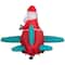5ft. Animated Airblown® Inflatable Christmas Santa in Vintage Plane